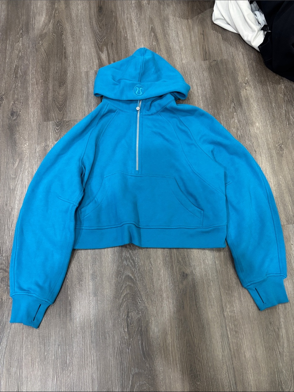 lululemon athletica Teal Blue Half-Zip Hoodie